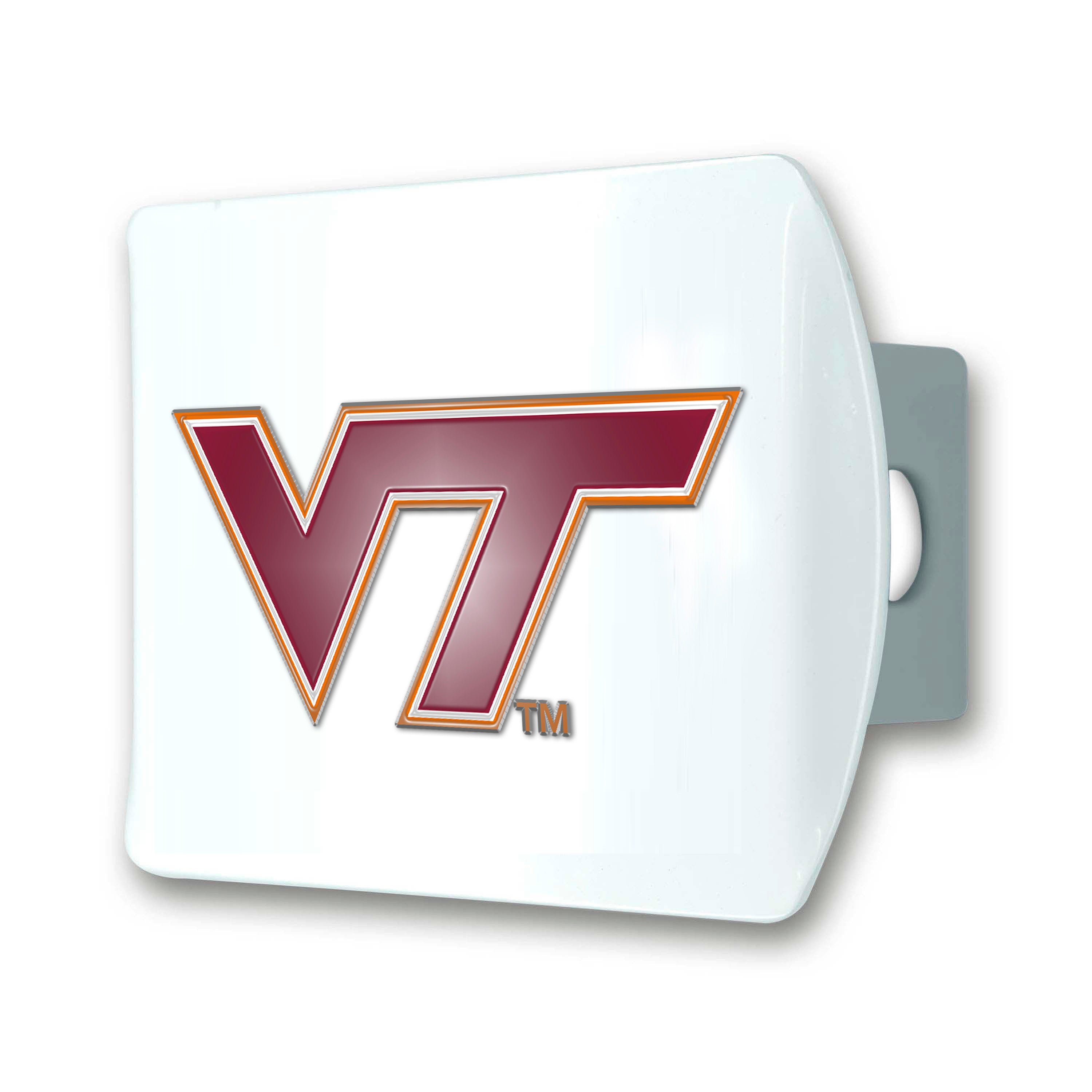 Virginia Tech Color on White Hitch Cover - FanMats