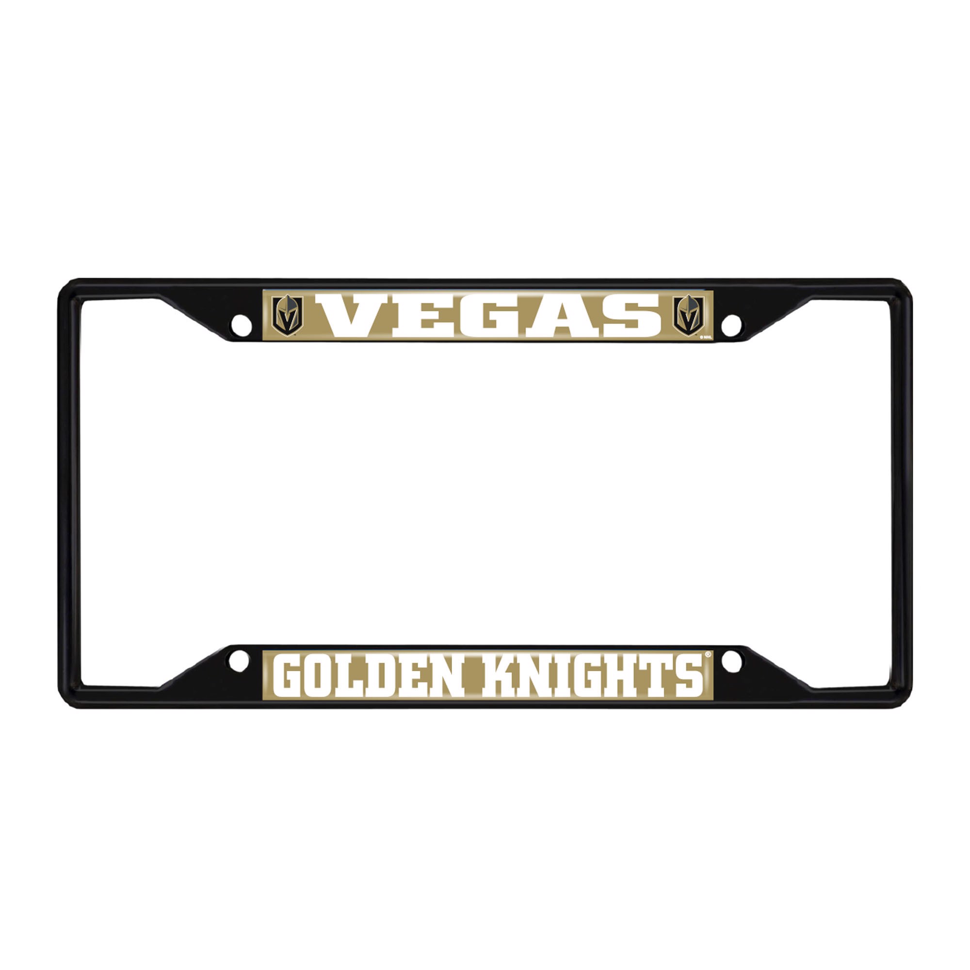 Fanmats Nhl Vegas Golden Knights License Plate Frame Black