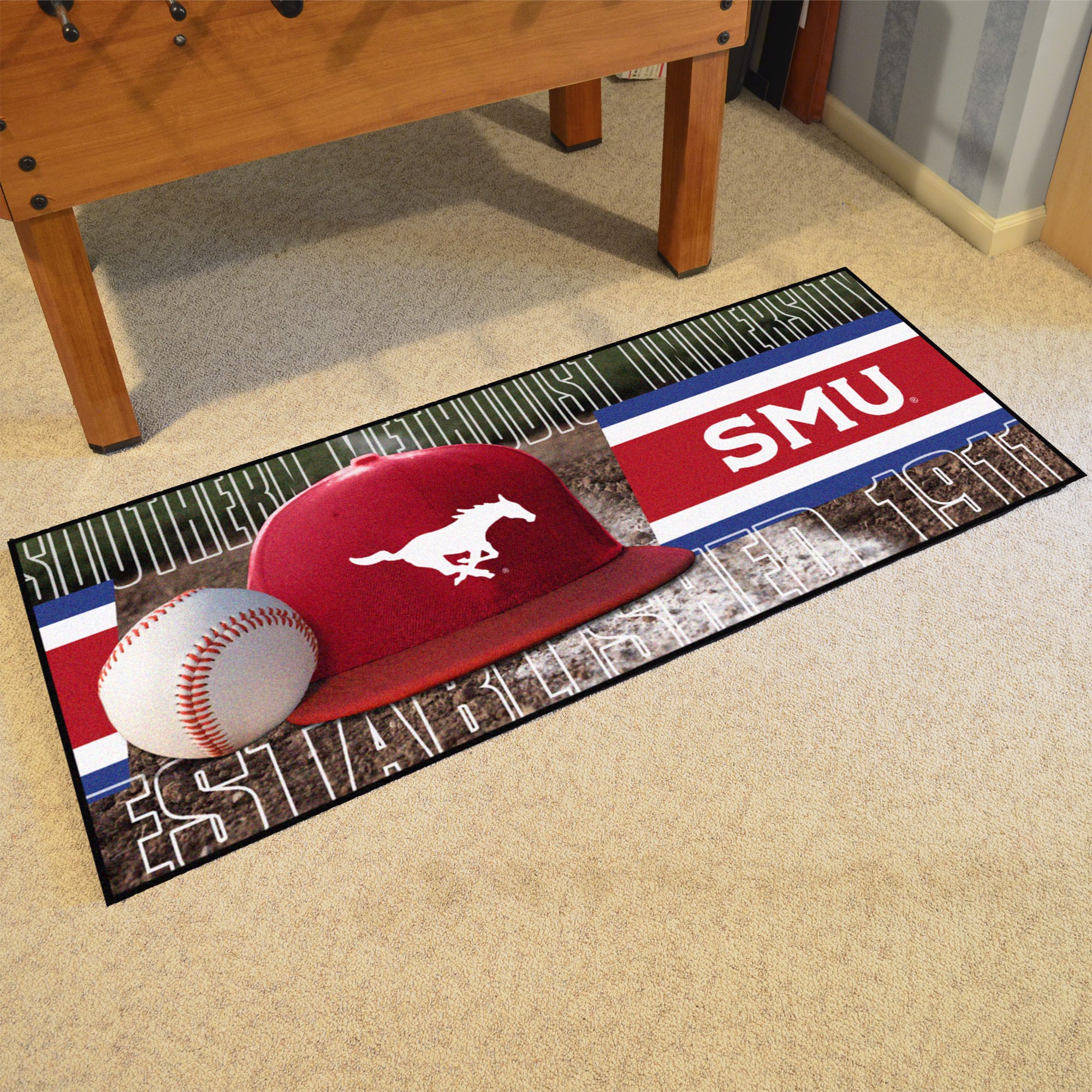 Fanmats Smu Mustangs Baseball Runner