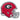 University of Georgia Embossed Helmet Emblem