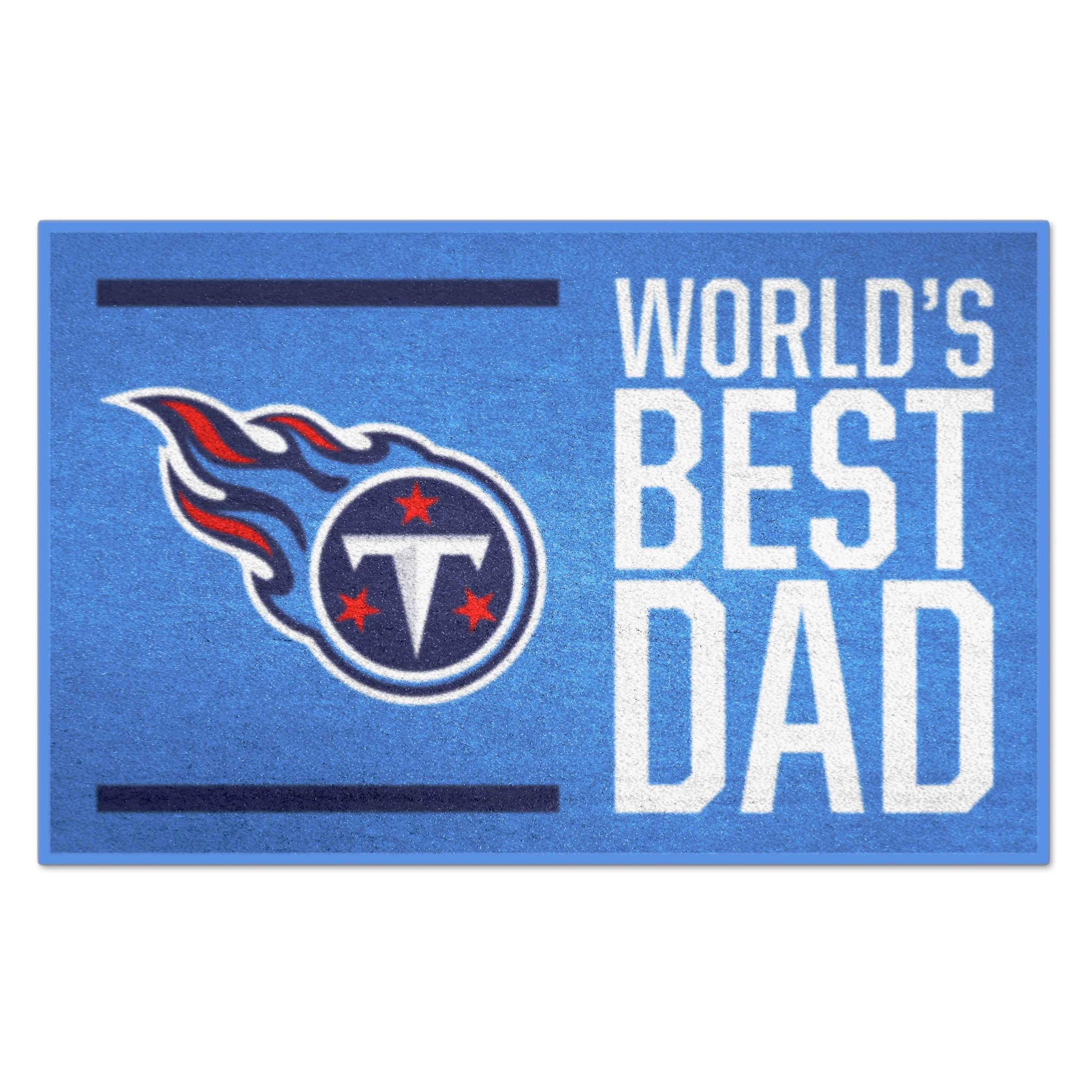 fanmats NFL - Tennessee Titans Starter Mat - World's Best Dad