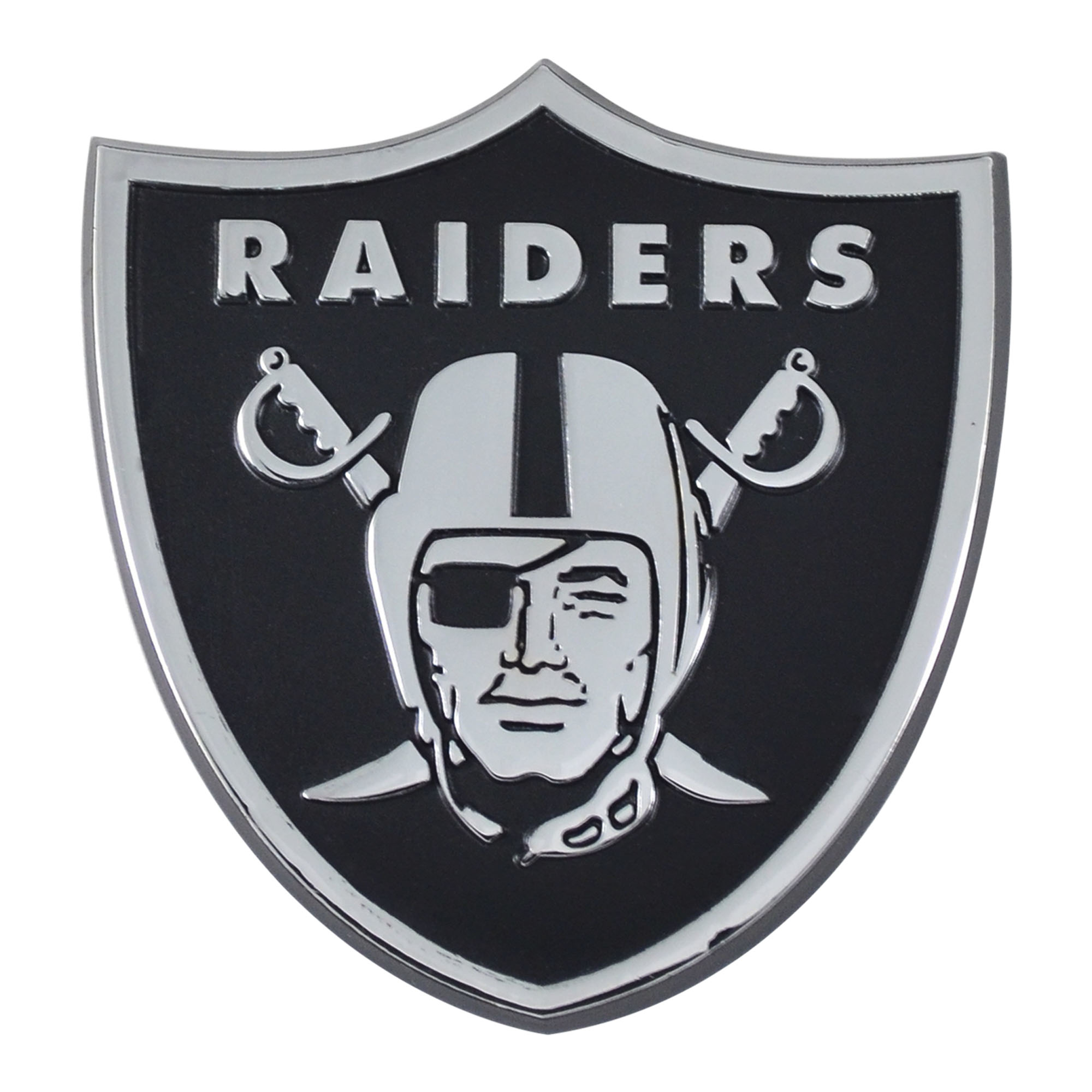 Fanmats | Las Vegas Raiders Emblem - Chrome