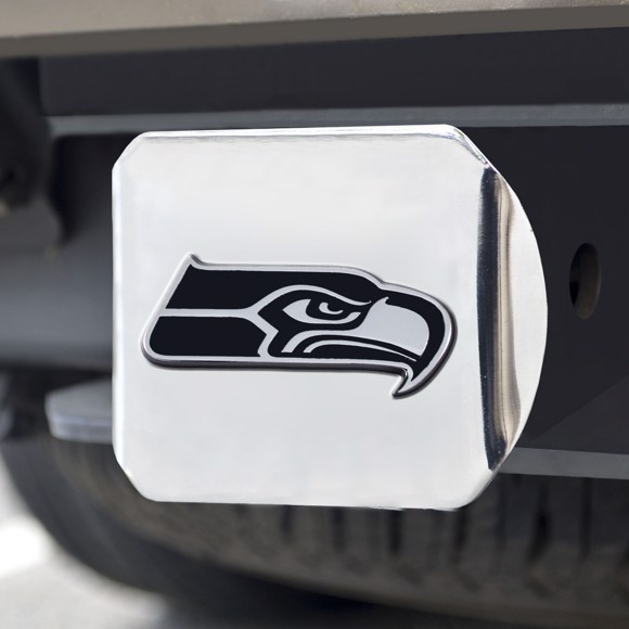Seattle Seahawks Hitch Cover - Chrome