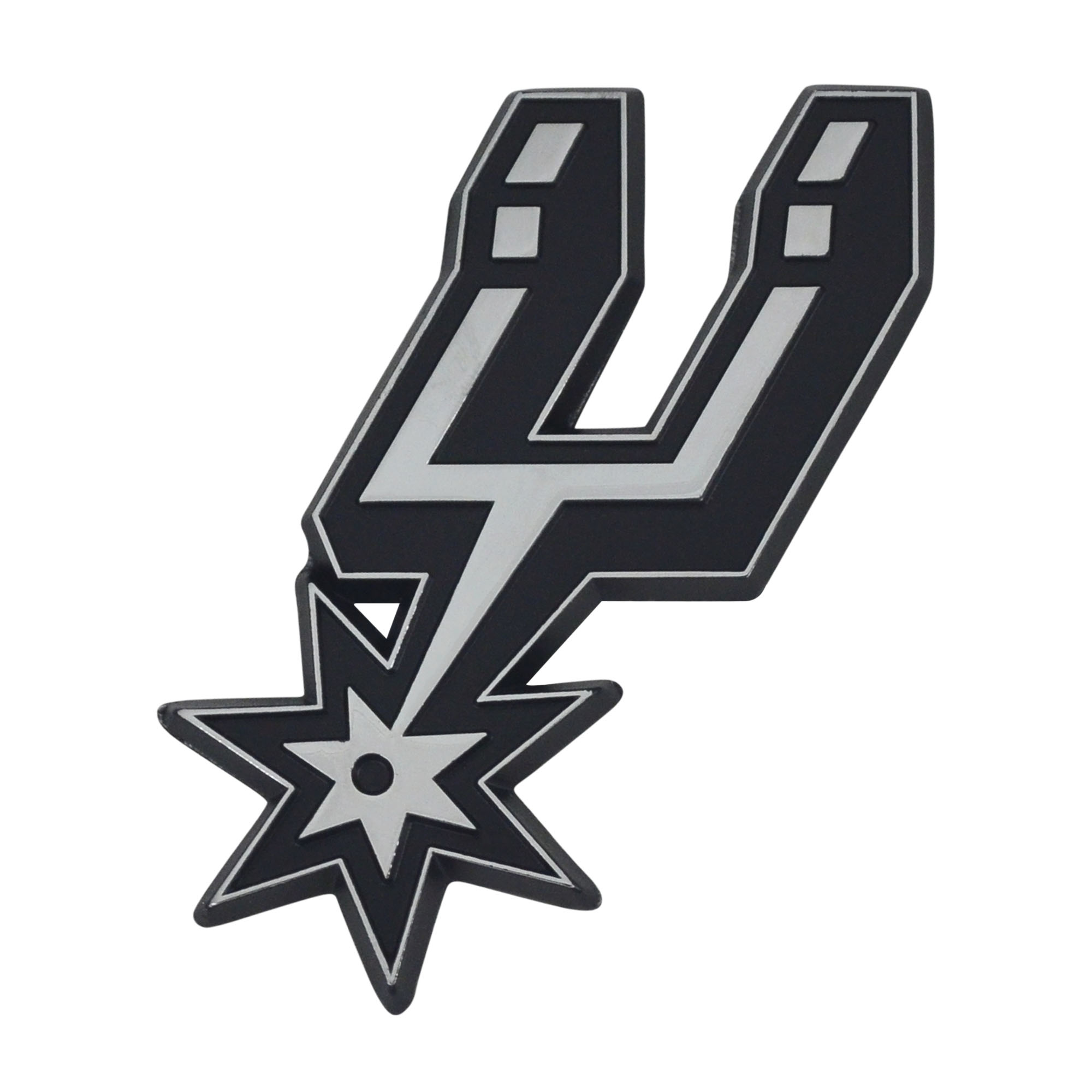 Fanmats | San Antonio Spurs Emblem - Chrome