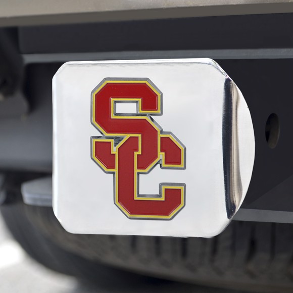 Picture of Southern California Trojans Color Hitch Cover - Chrome