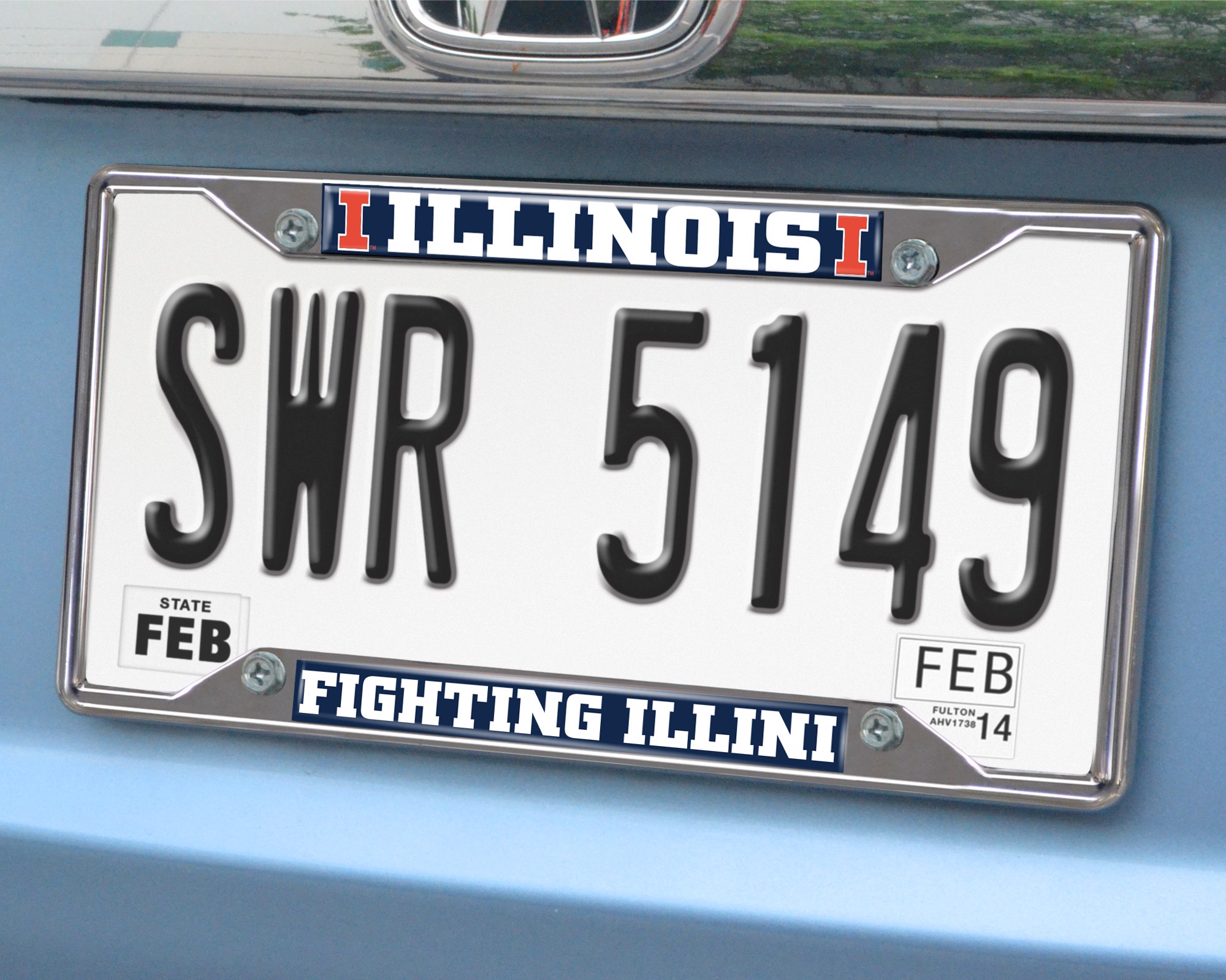 Fanmats Illinois Illini License Plate Frame