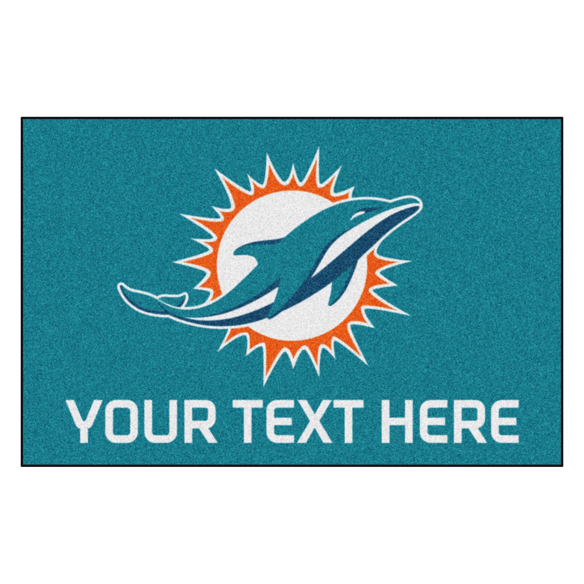 Fanmats | Miami Dolphins Personalized Starter Mat