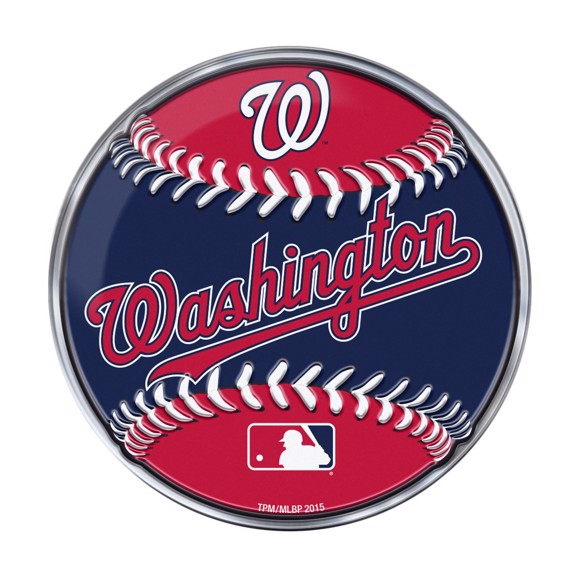 Fanmats  MLB - Washington Nationals Embossed Baseball Emblem