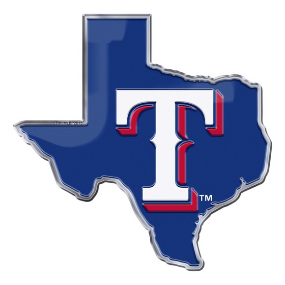 Texas Rangers Embossed State Emblem