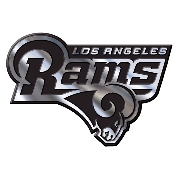 Los Angeles Rams Molded Chrome Auto Emblem