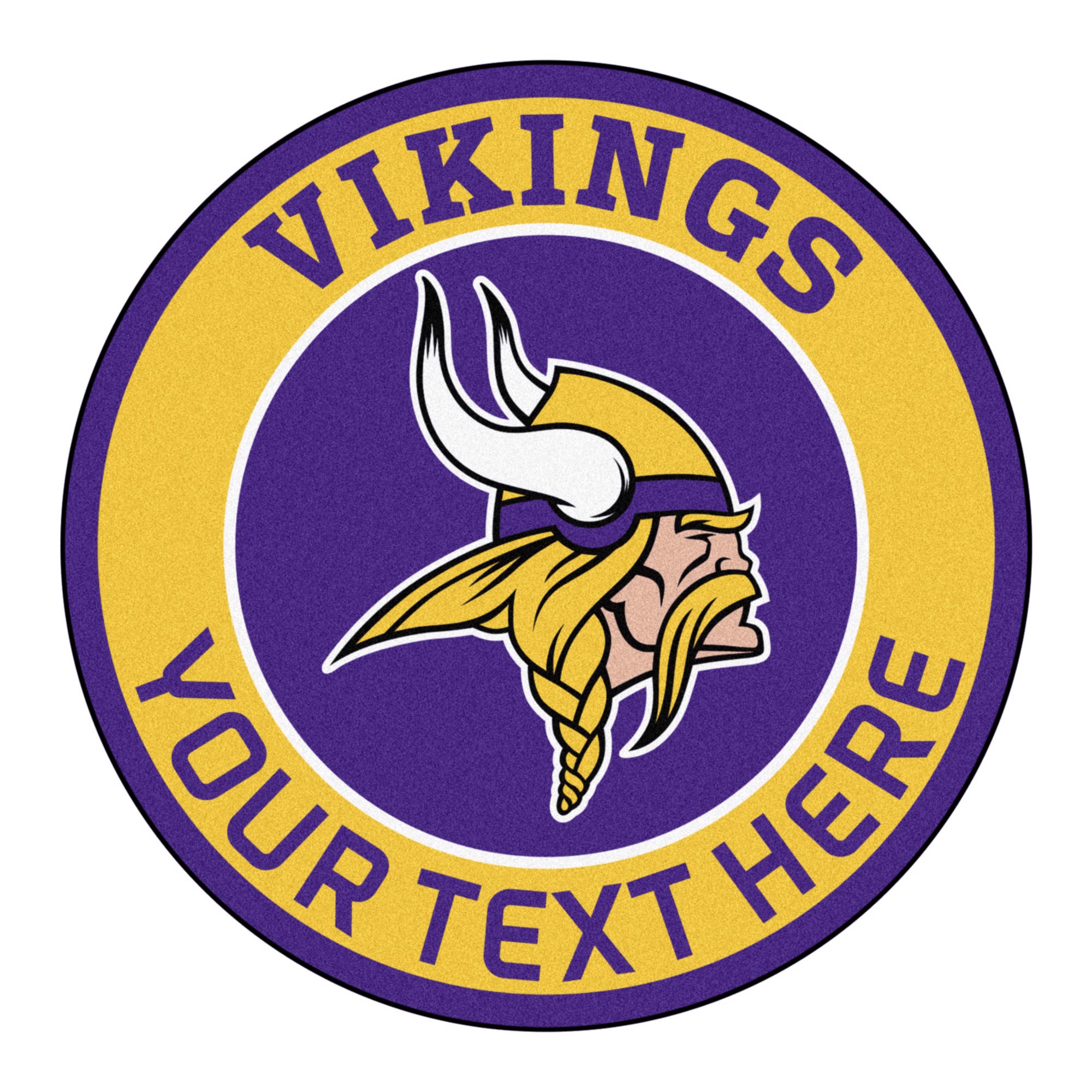 Minnesota Vikings Personalized Roundel Mat | Fanmats - Sports Licensing ...