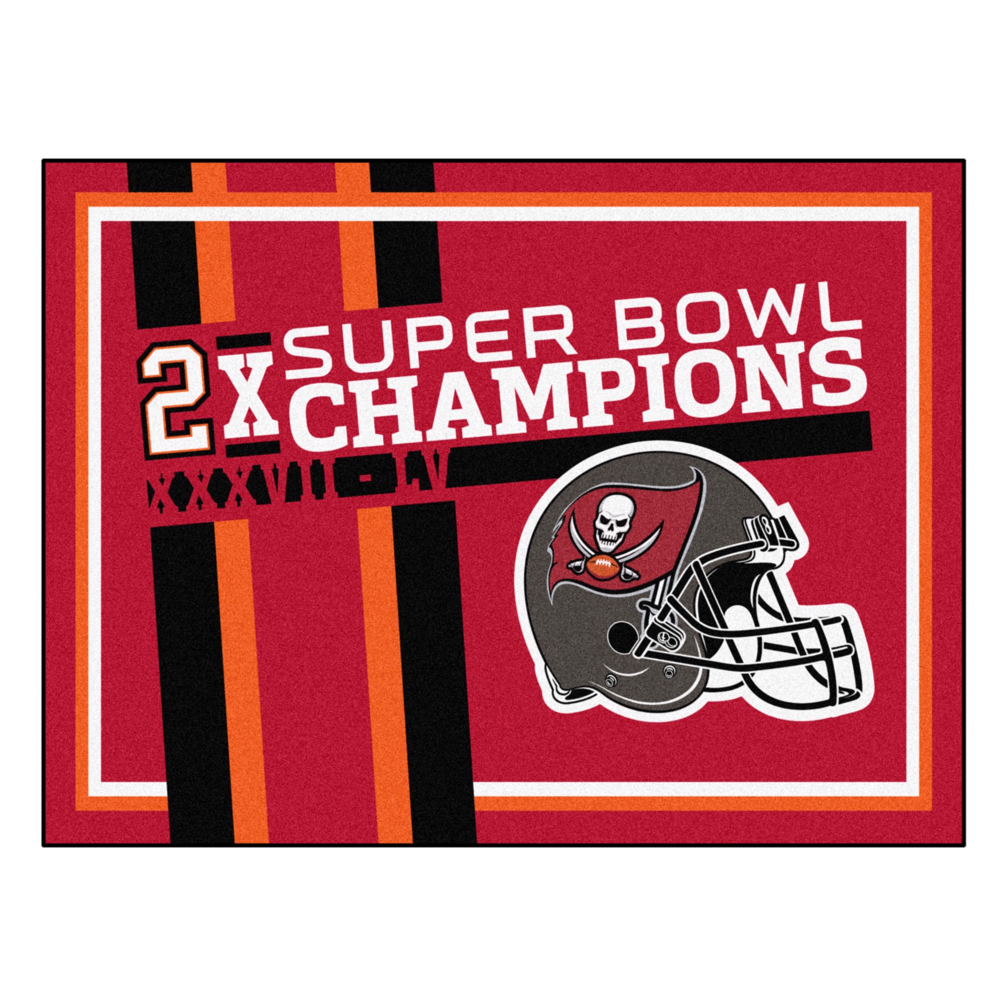 Tampa Bay Buccaneers Super Bowl LV Champions Dynasty 8X10 Plush Rug ...