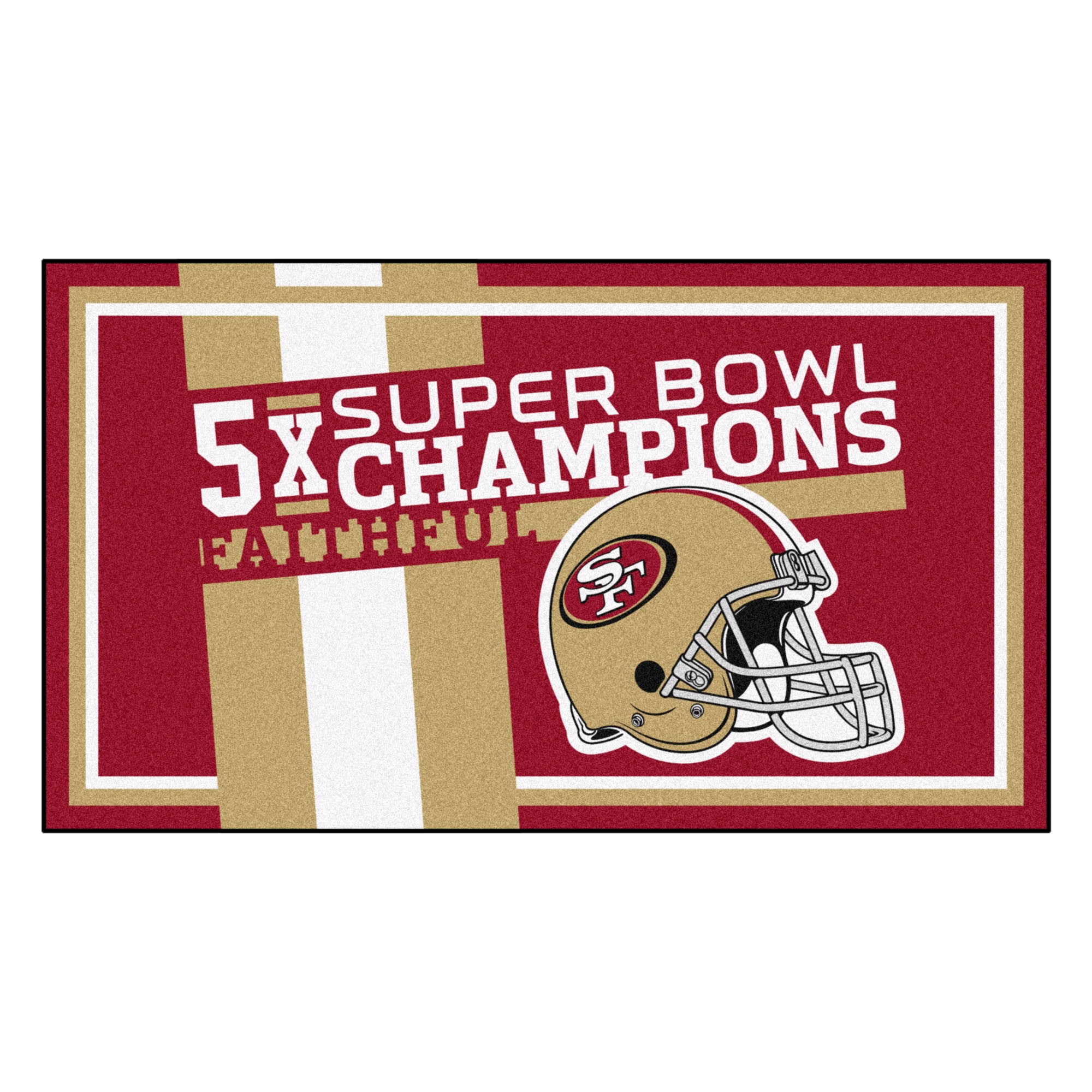 San Francisco 49ers Dynasty 3x5 Rug | Fanmats - Sports Licensing ...