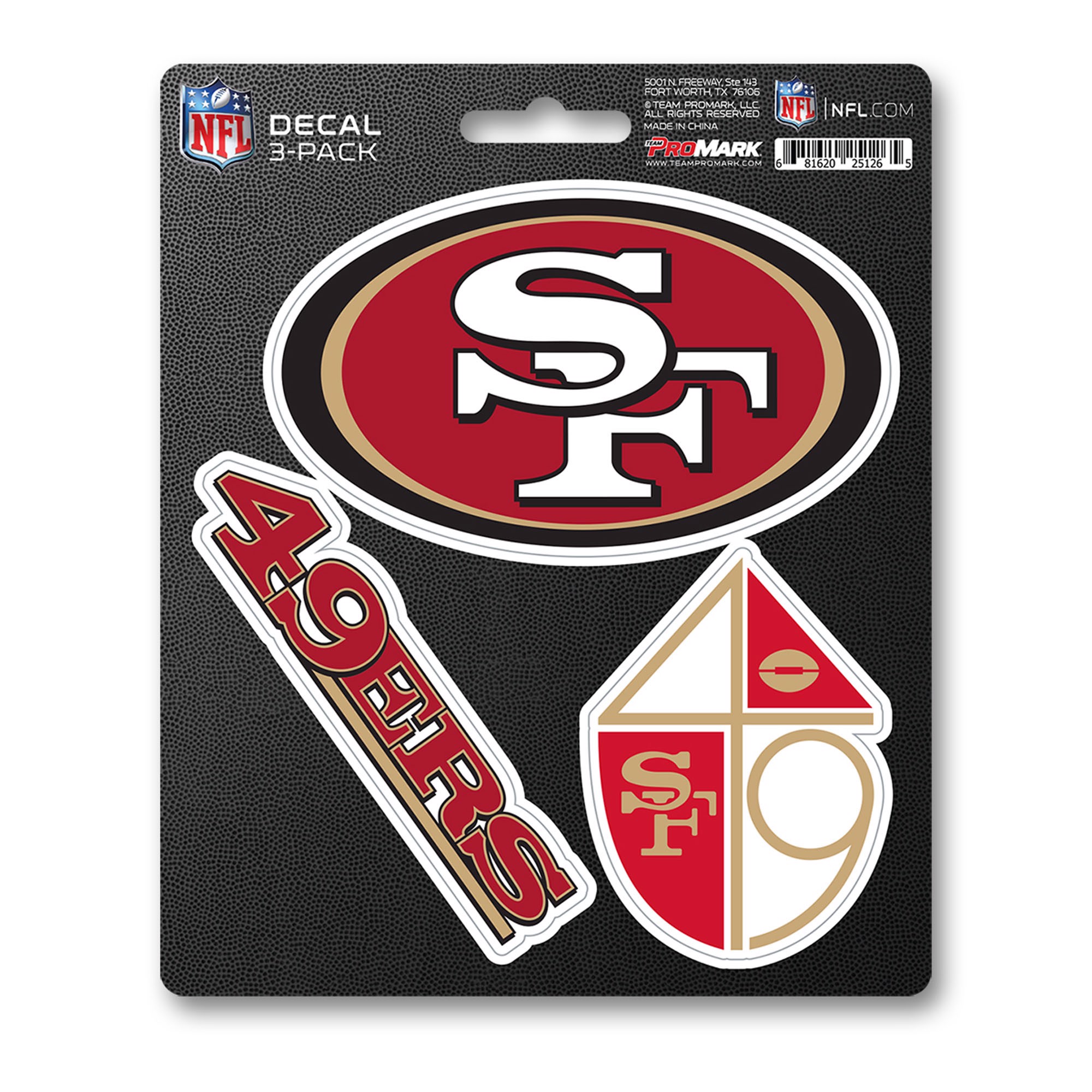 Fanmats | San Francisco 49ers Decal 3-pk