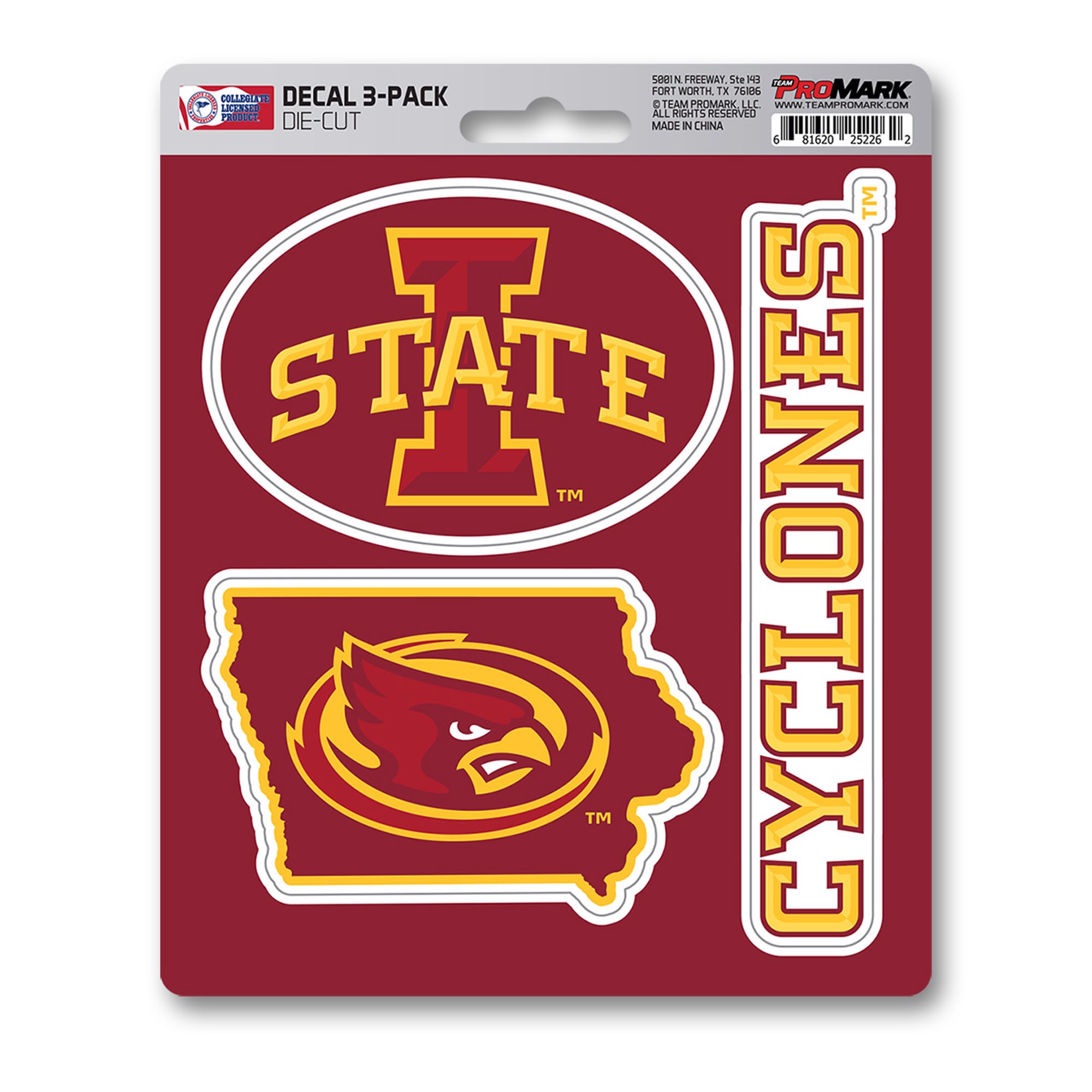 Fanmats | Iowa State Cyclones Decal 3-pk