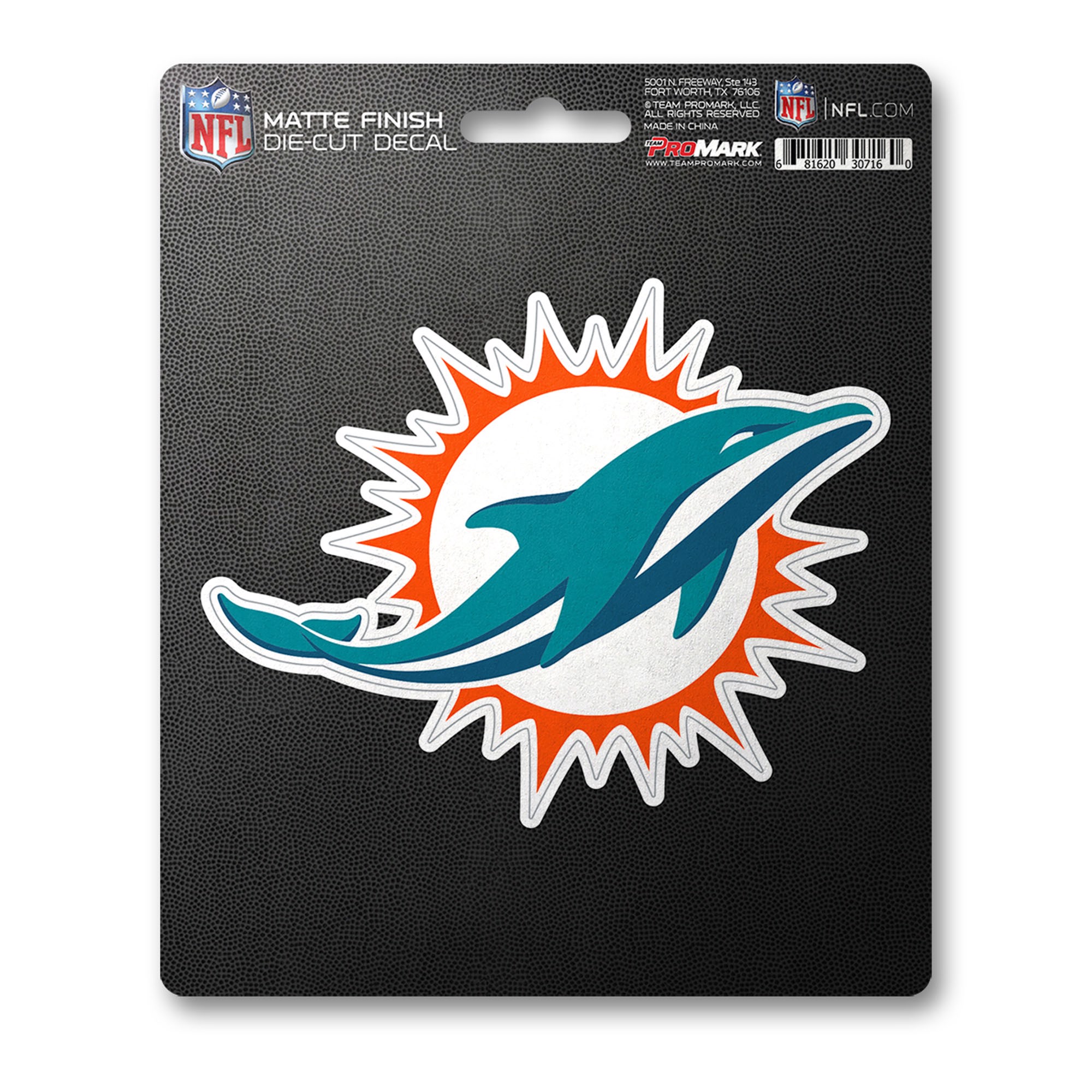 Miami Dolphins Matte Decal Fanmats Sports Licensing Solutions Llc