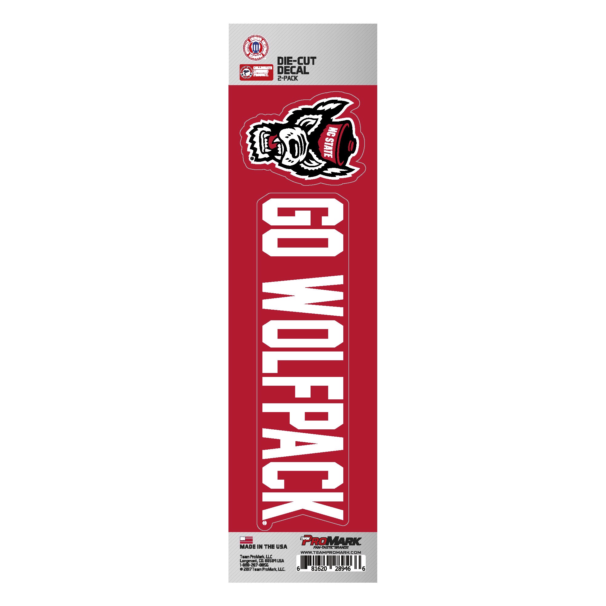 Fanmats | NC State Wolfpack Team Slogan Decal