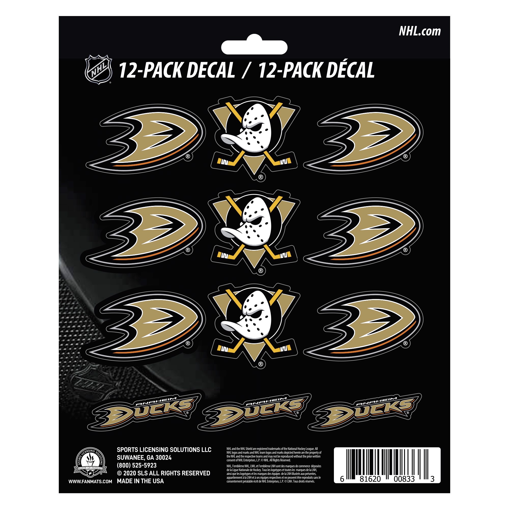 Fanmats | Anaheim Ducks Mini Decal 12-pk