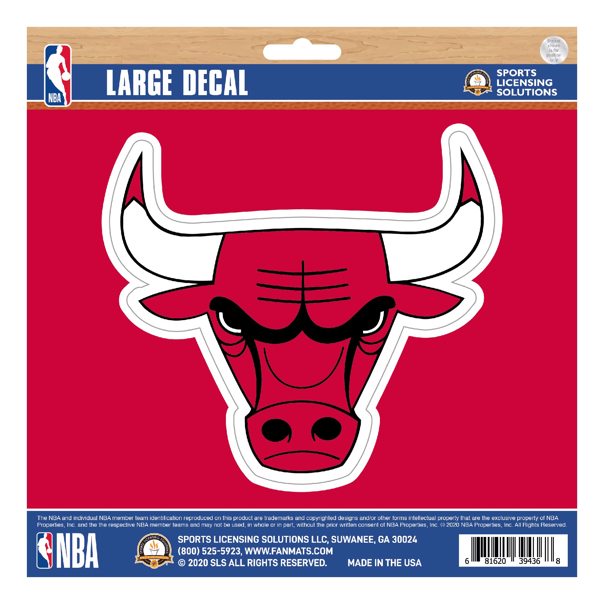 Fanmats | Chicago Bulls Large Decal