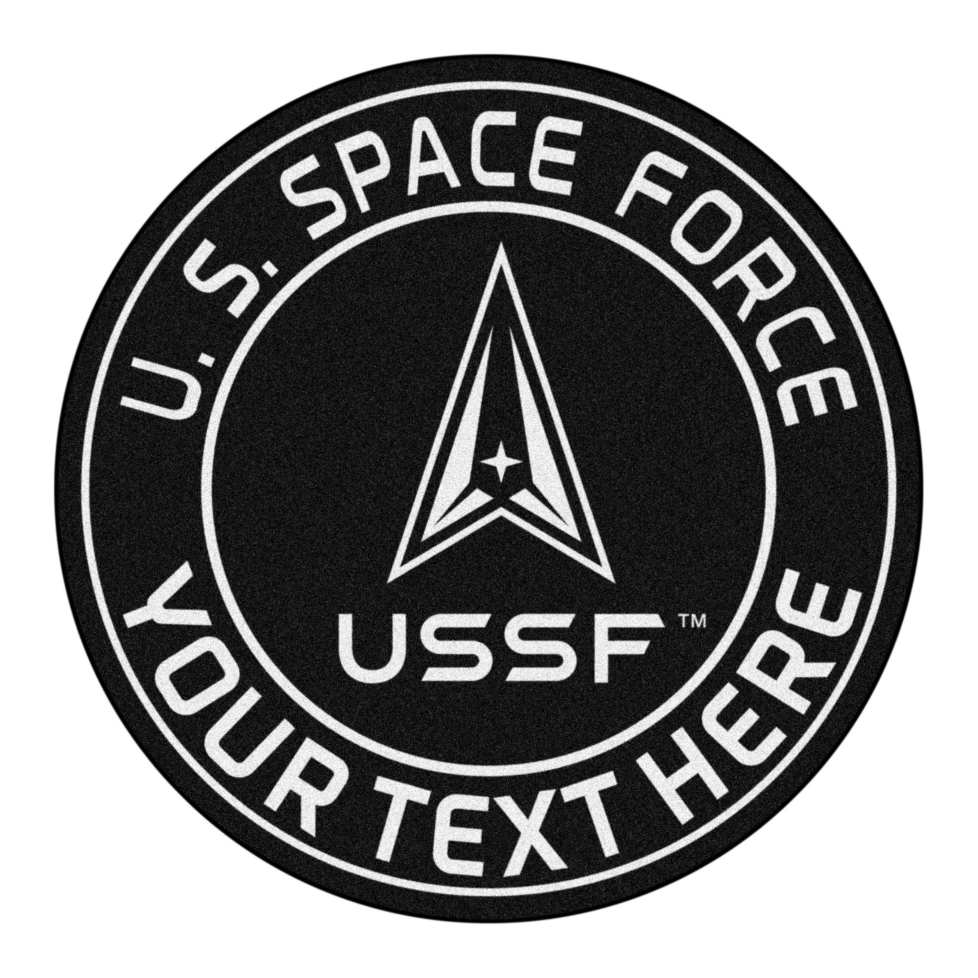 Fanmats | United States Space Force Personalized Roundel Mat