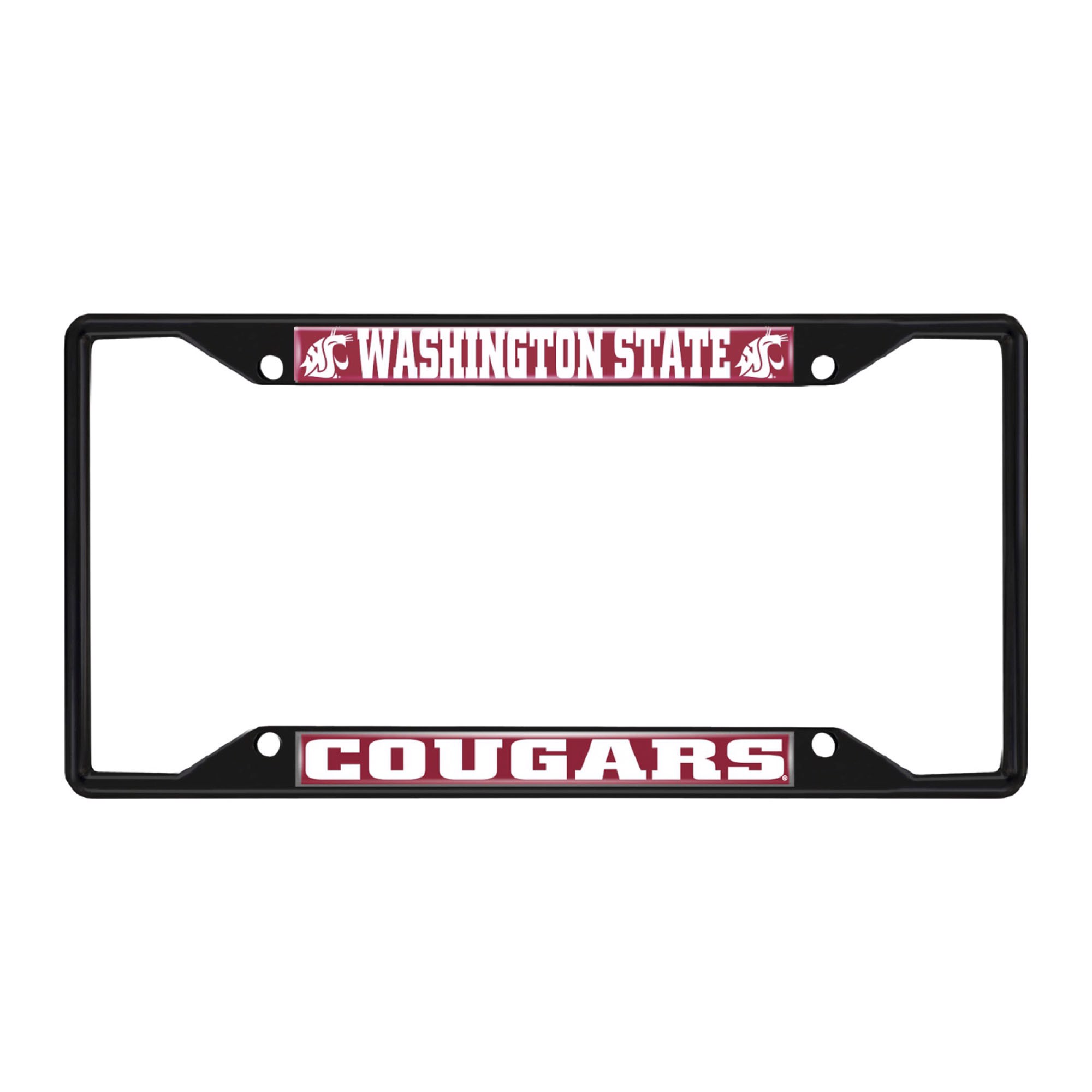 Fanmats | Washington State Cougars License Plate Frame - Black