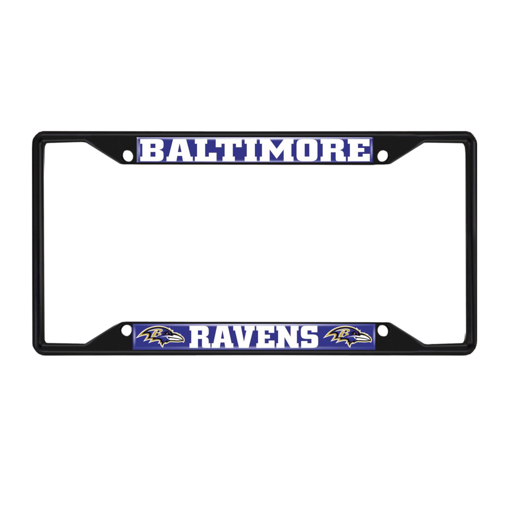 Fanmats | NFL - Baltimore Ravens License Plate Frame - Black