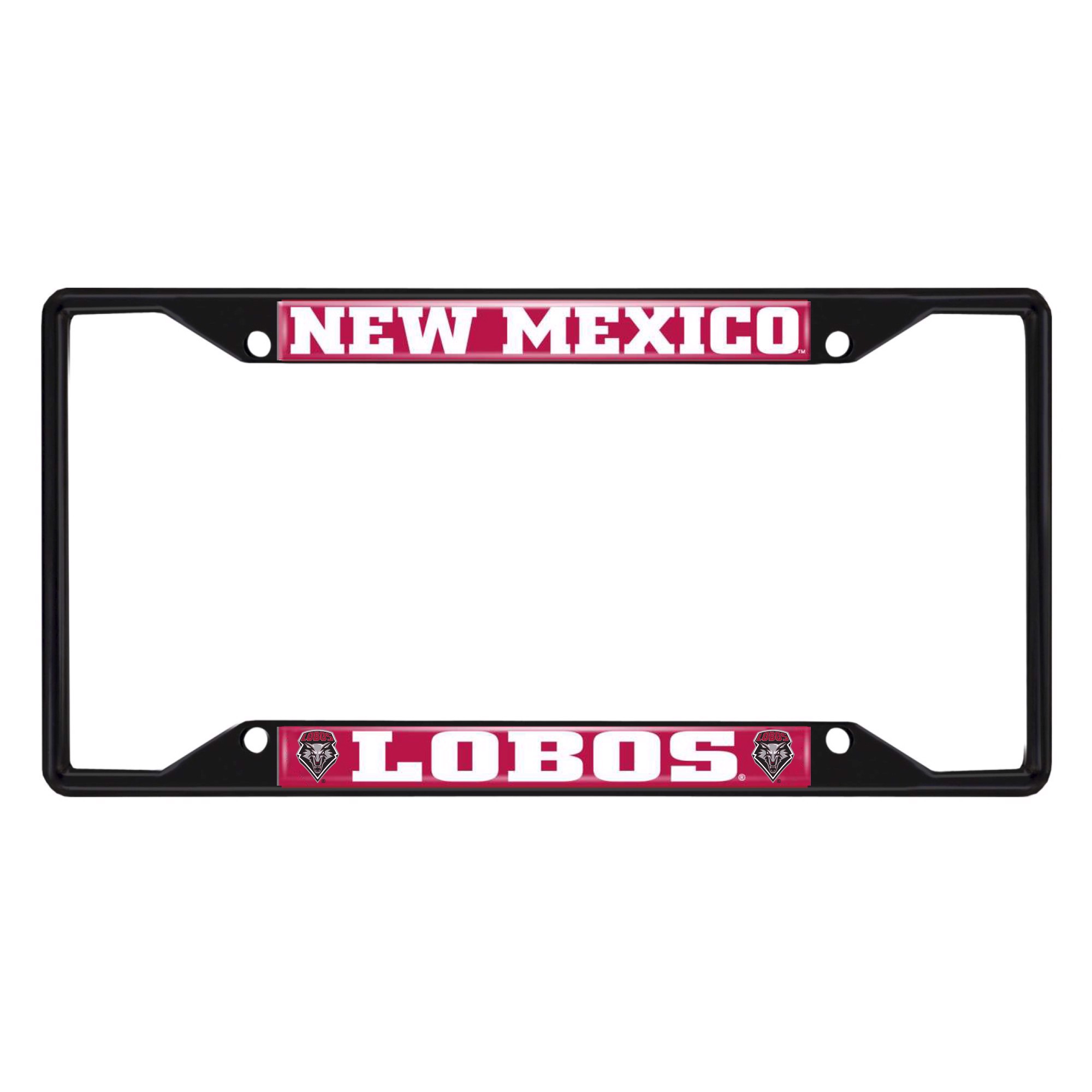 Fanmats | New Mexico Lobos License Plate Frame - Black