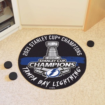Fanmats Vegas Knights 2023 NHL Stanley Cup Champions Hockey Puck Rug
