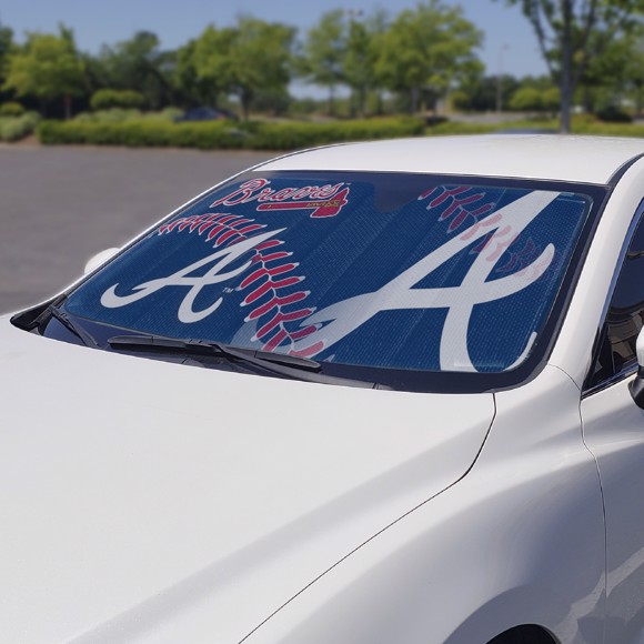 ATLANTA BRAVES LOGO CAR DECAL VINYL STICKER WHITE 3 SIZES