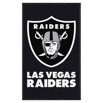 FANMATS 60466 Las Vegas Raiders Heavy Duty Aluminum Embossed Color Emblem,  Auto Emblem Decal