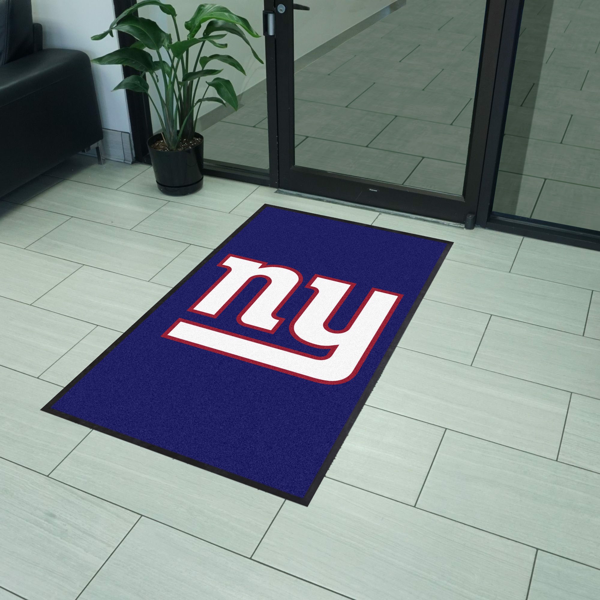 Fanmats | New York Giants 3X5 High-Traffic Mat with Durable Rubber Backing