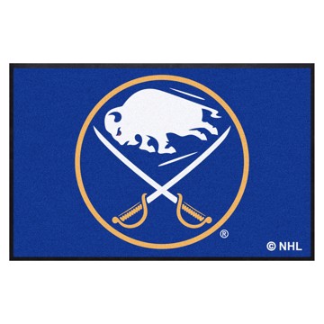 Picture of Buffalo Sabres 4X6 High-Traffic Mat with Rubber Backing
