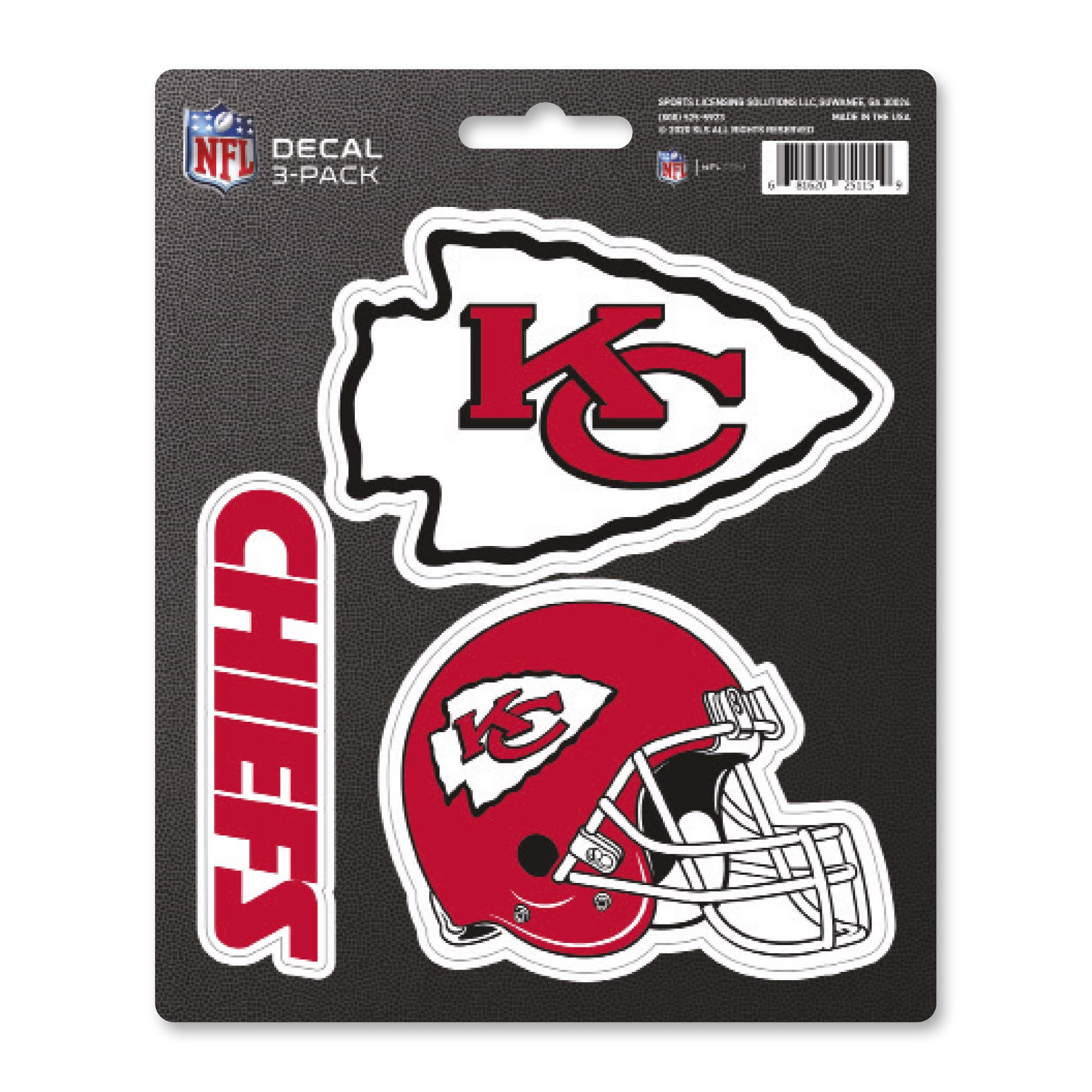 Fanmats | Kansas City Chiefs Decal 3-pk