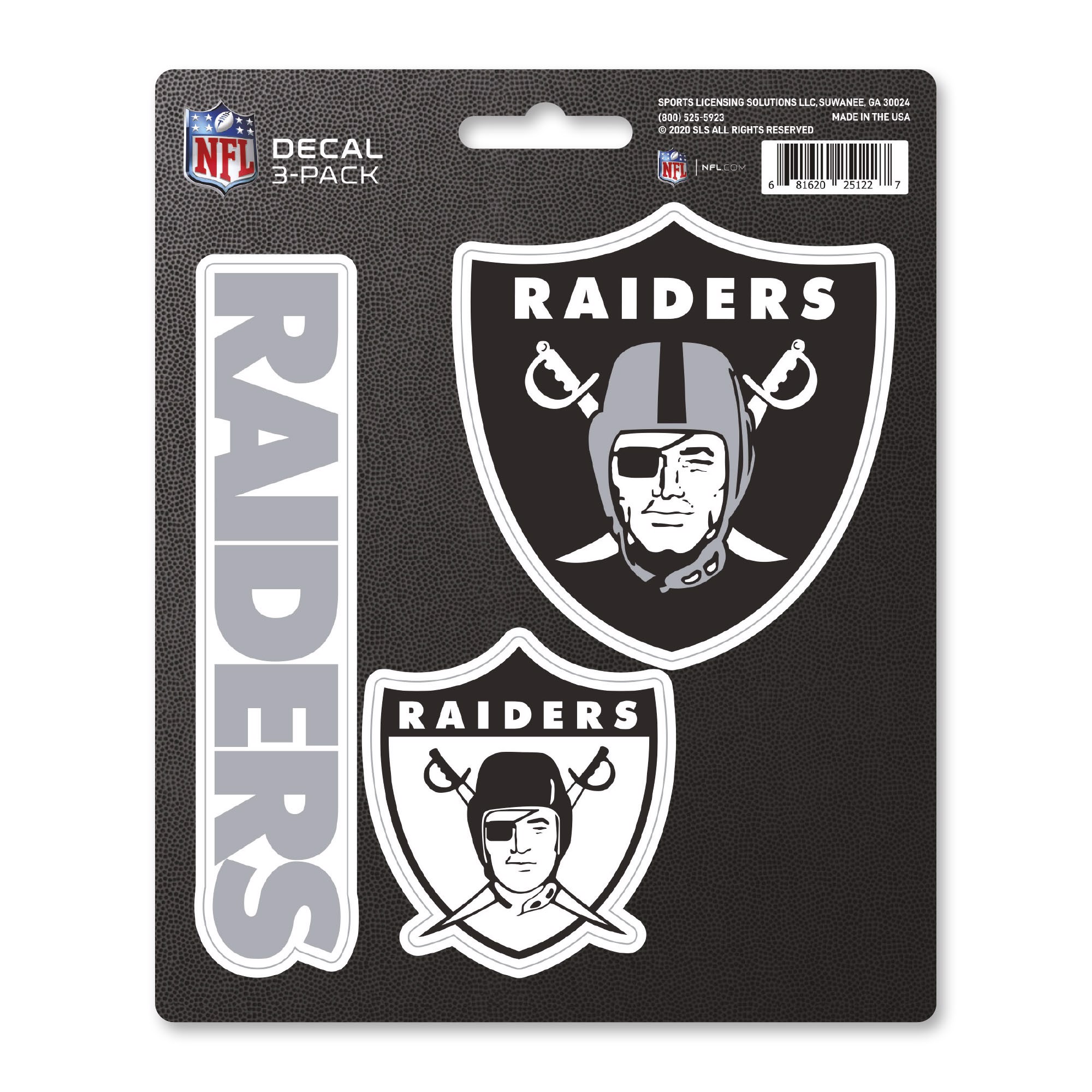 Fanmats | Las Vegas Raiders Decal 3-pk