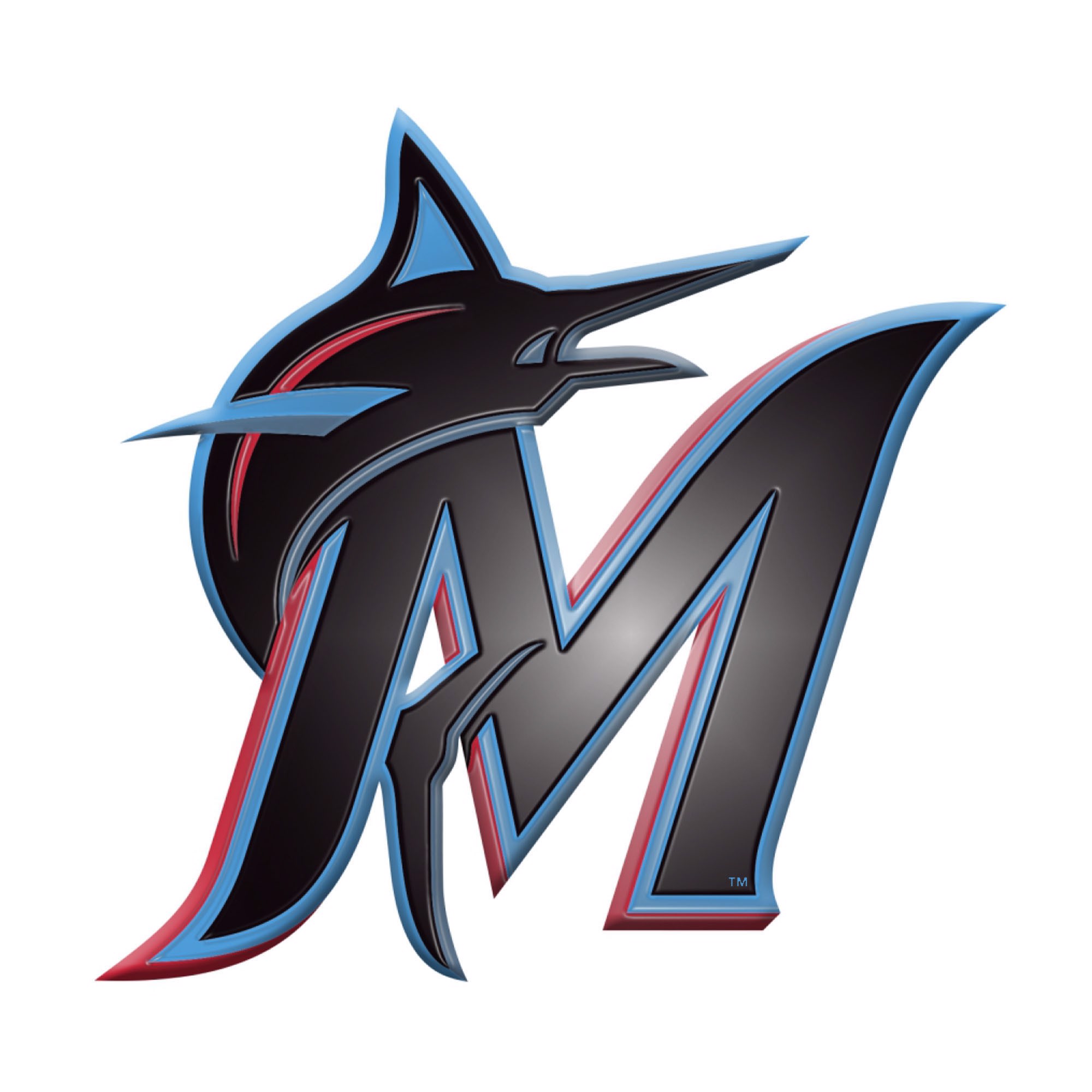 Miami Marlins Heavy Duty Aluminum Embossed Color Emblem | Fanmats ...