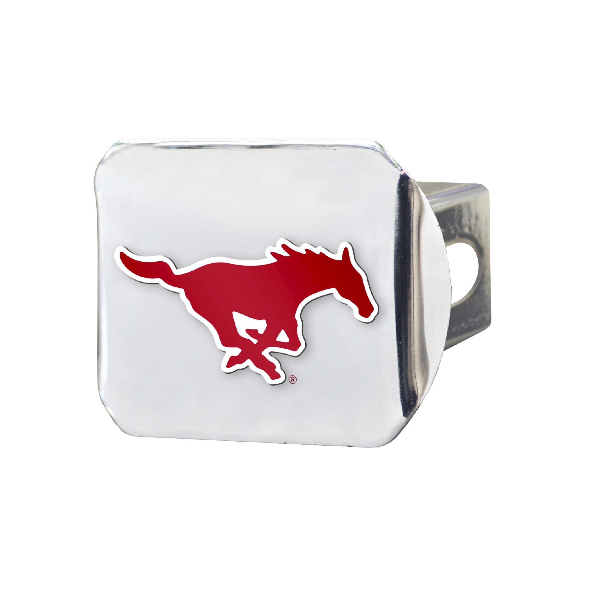 Fanmats | SMU Mustangs Color Hitch Cover - Chrome