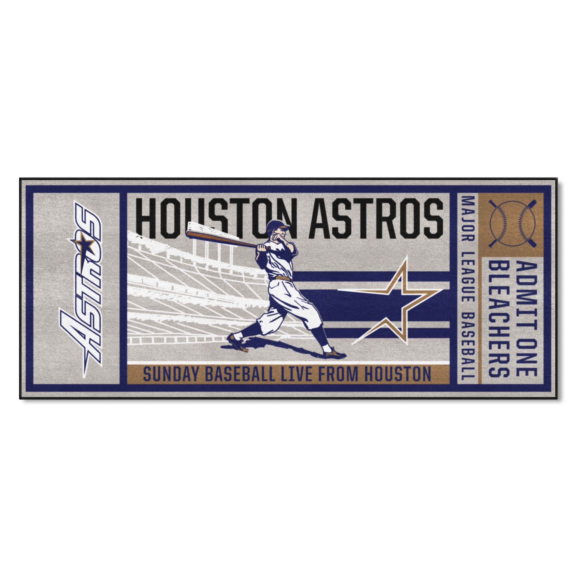 Houston Astros Ticket Runner - Retro Collection
