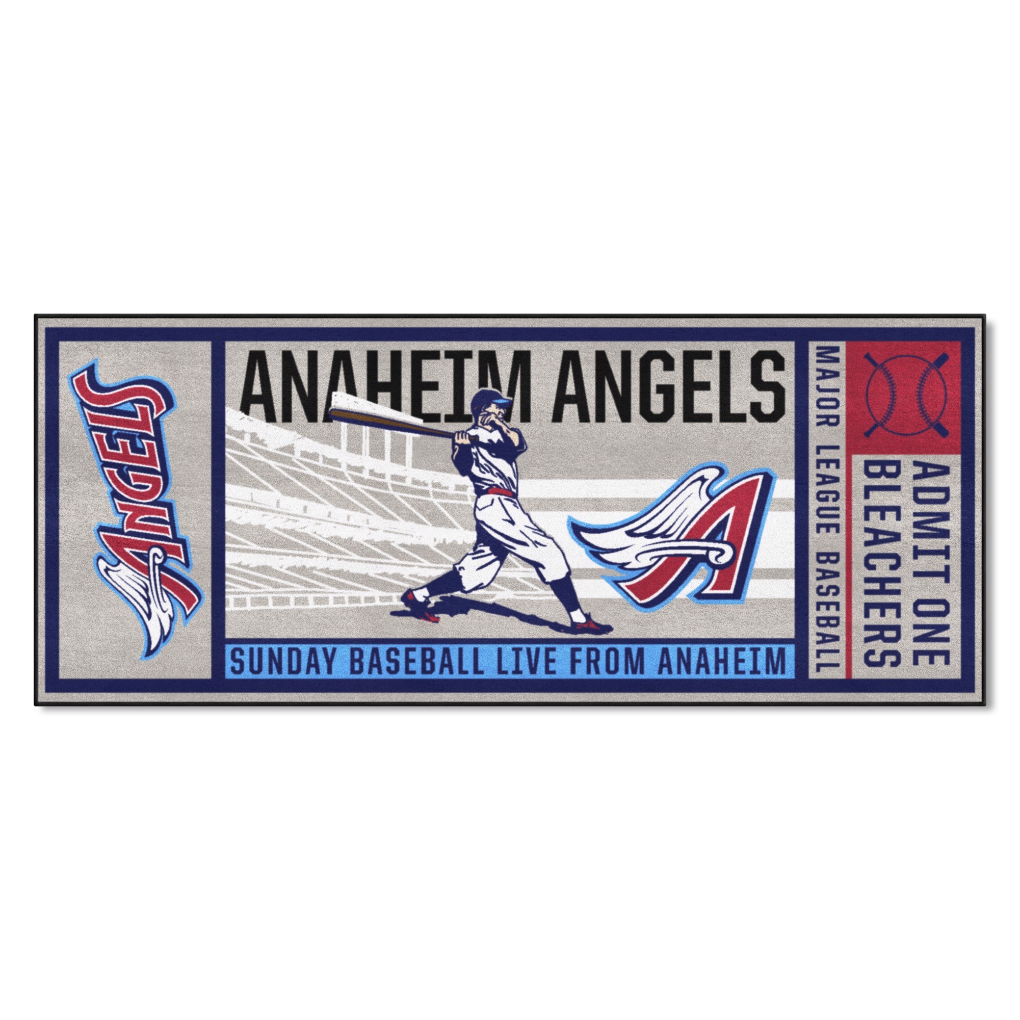 California Angels Retro Collection Starter Mat Accent Rug