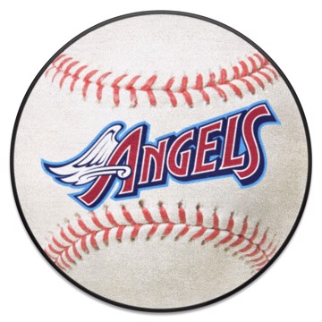 FANMATS Los Angeles Angels Baseball Red 2 ft. x 2 ft. Round Area