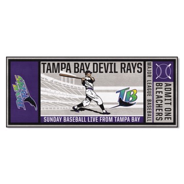 Fanmats Tampa Bay Devil Rays All-Star Rug - 34 in. x 42.5 in. - Retro Collection