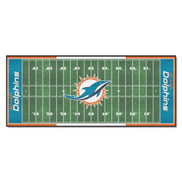 Fanmats  Miami Dolphins Football Field Runner