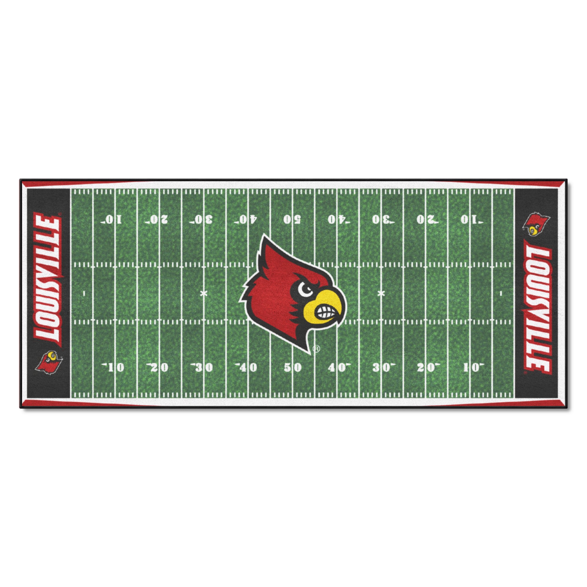 Louisville Cardinals 30 x 72 Football Field Runner Mat