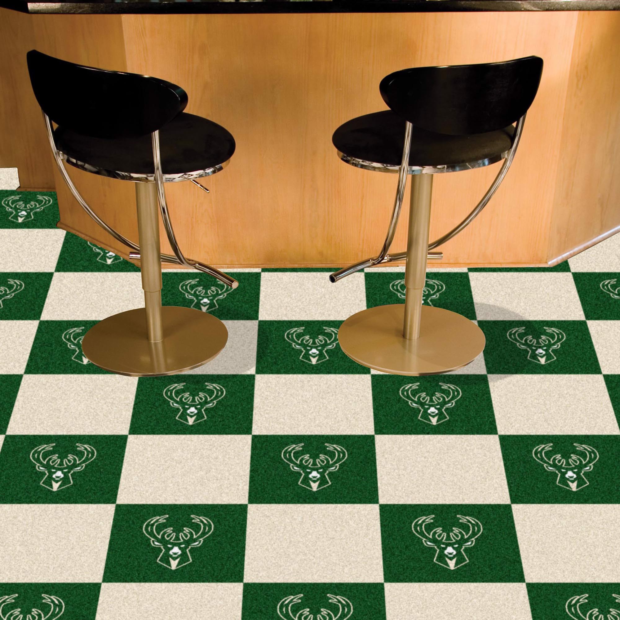 Fanmats | Milwaukee Bucks Team Carpet Tiles