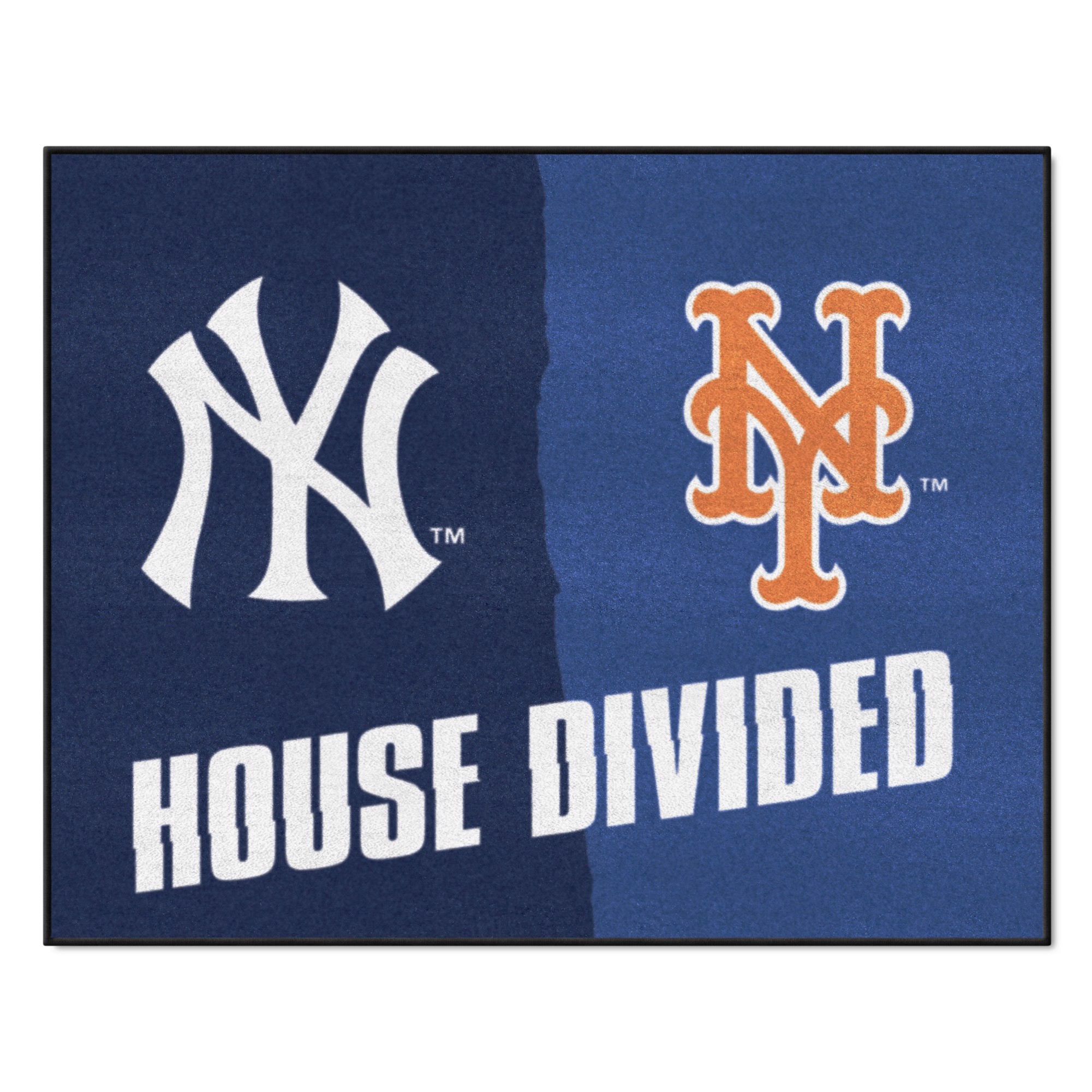MLB House Divided Mat - Yankees / Mets
