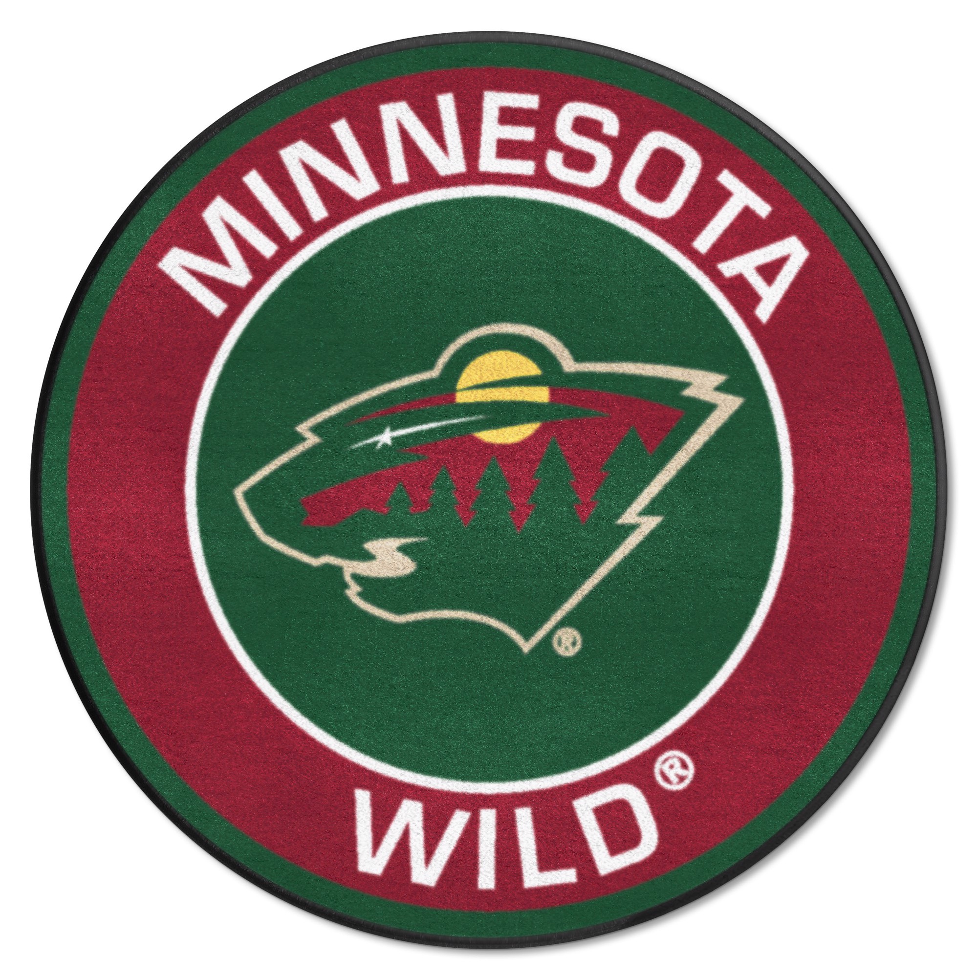 FANMATS 18875 NHL Minnesota Wild Roundel Mat 27" Diameter - 2
