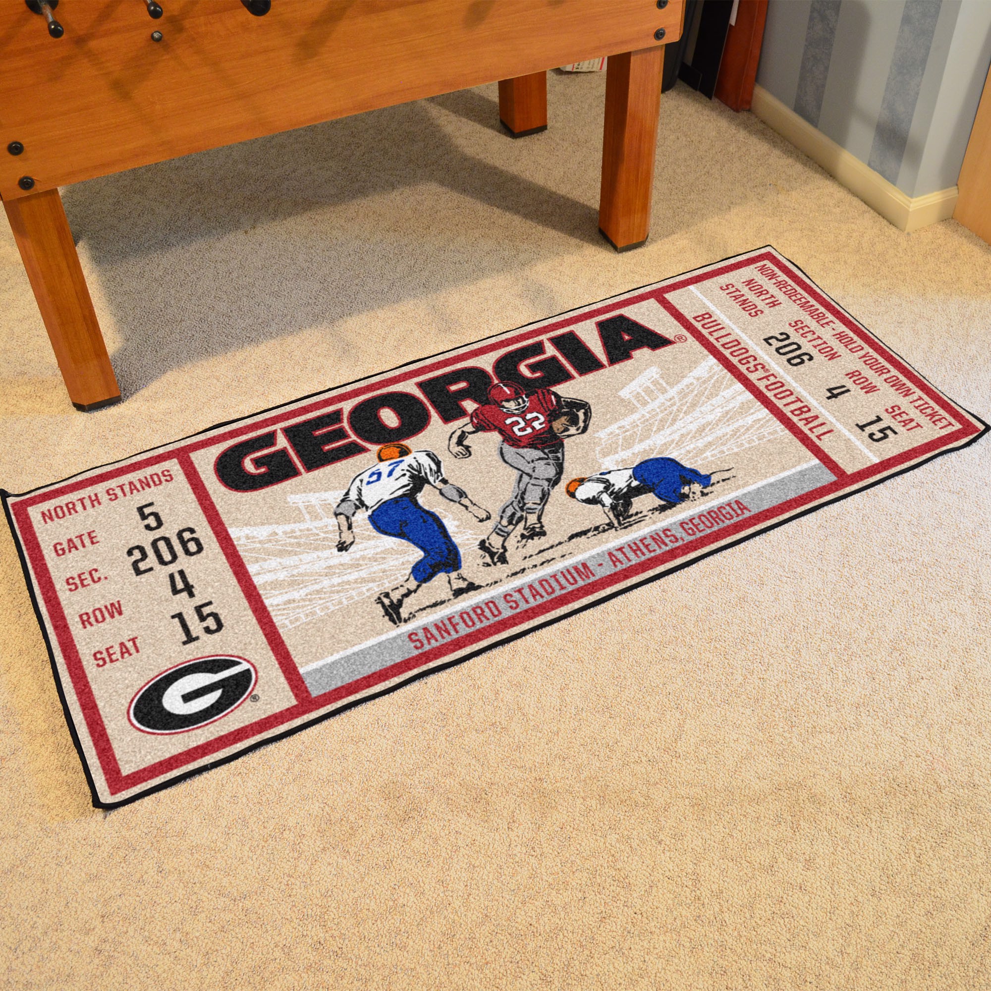 Fanmats Bulldogs Ticket Runner