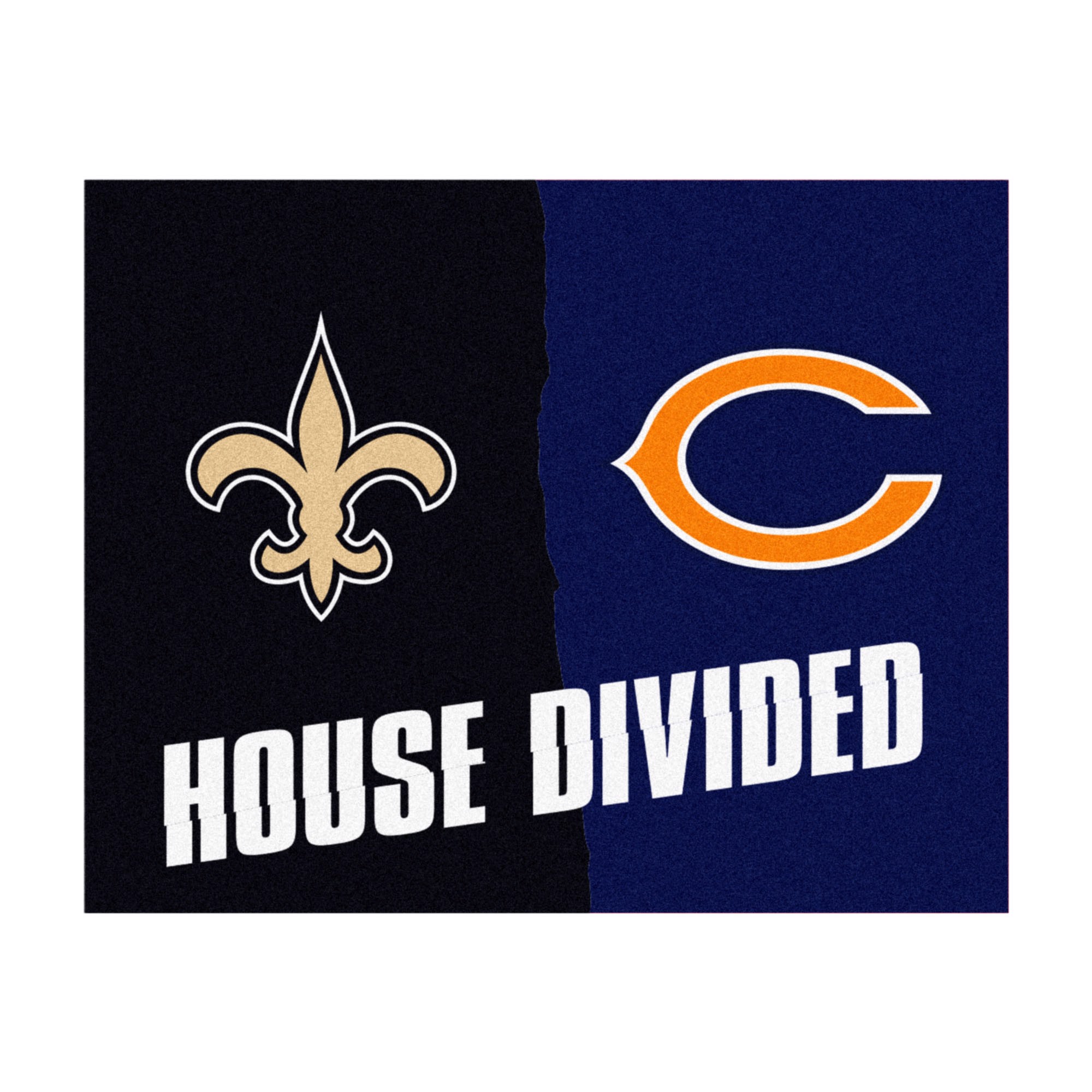 NFL Texans / Saints House Divided Rug