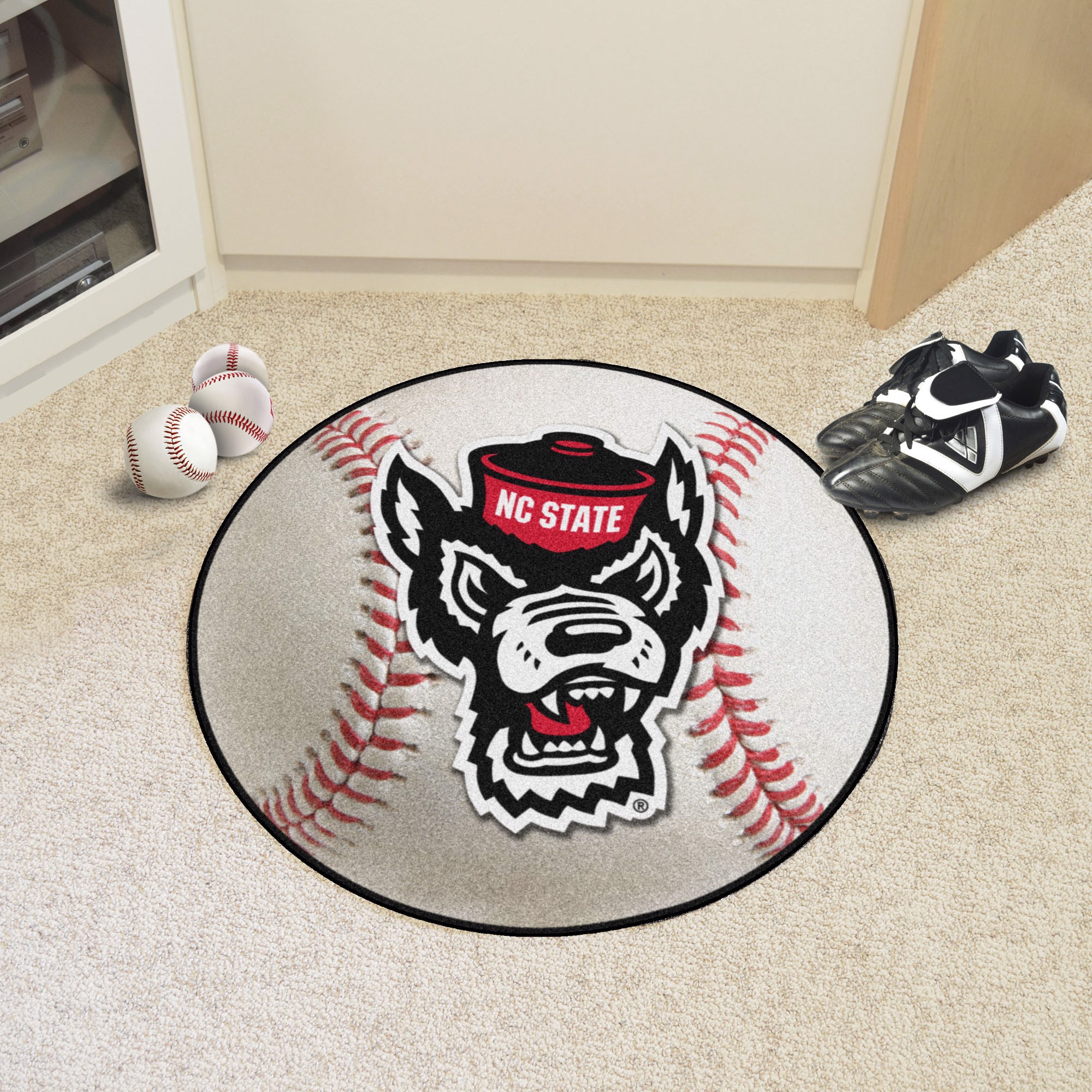 Fanmats Nc State Wolfpack Baseball Mat