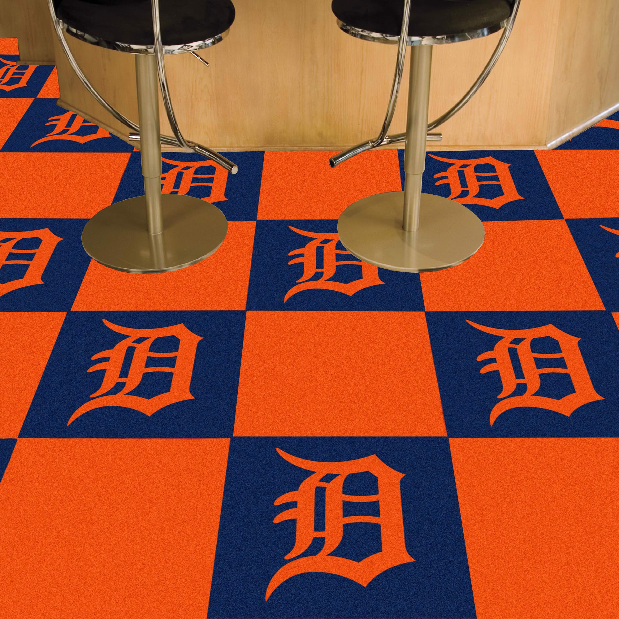 Fanmats | Detroit Tigers Team Carpet Tiles