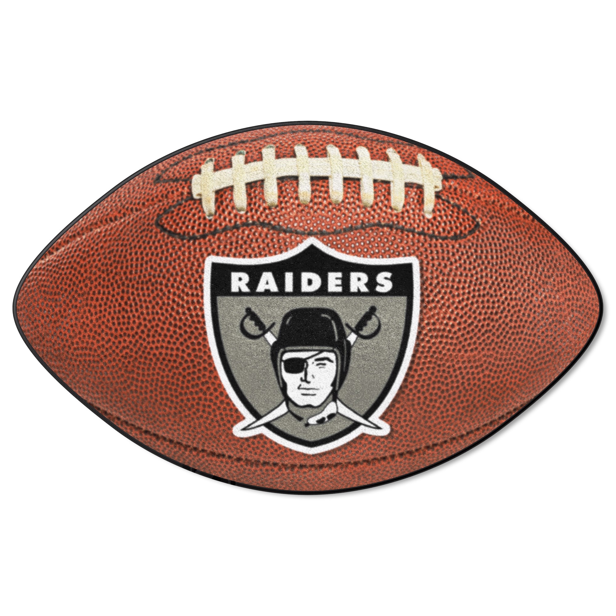 Oakland Raiders Football Rug